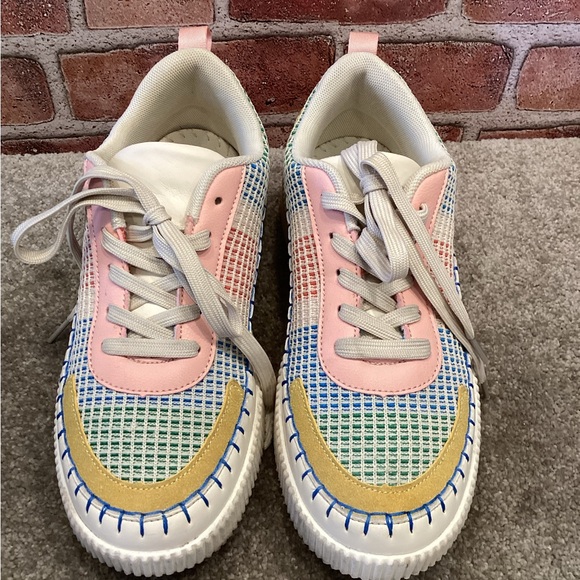 Nicole Miller Brita Womens Multicolor sneakers FS size 9 - Picture 2 of 6